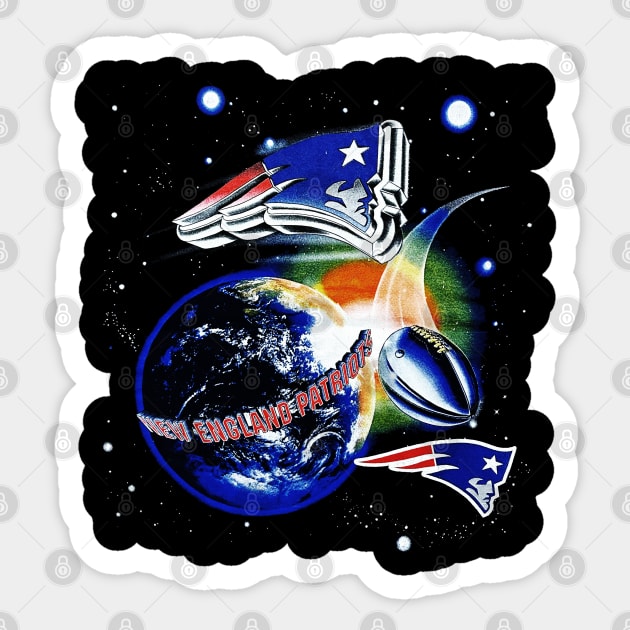 New England Patriots - Outer Space Football Sticker by nicklower